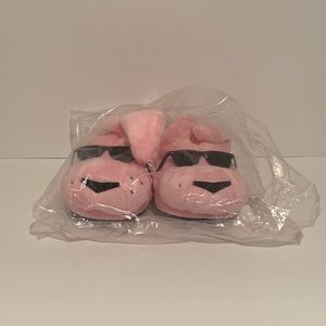 🐰 [NEW] 2018 SOFT PLUSH ENERGIZER BUNNY BRAND PINK SLIP ON INDOOR SLIPPERS 🐰